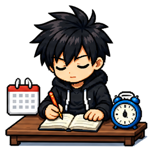 Préparer le lendemain — illustration pixel art