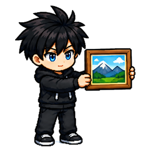 Partager le travail de quelqu'un — illustration pixel art