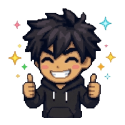 Être positif — illustration pixel art